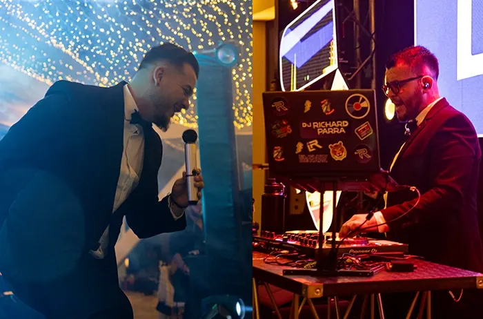 Brindis durante una recepción de boda